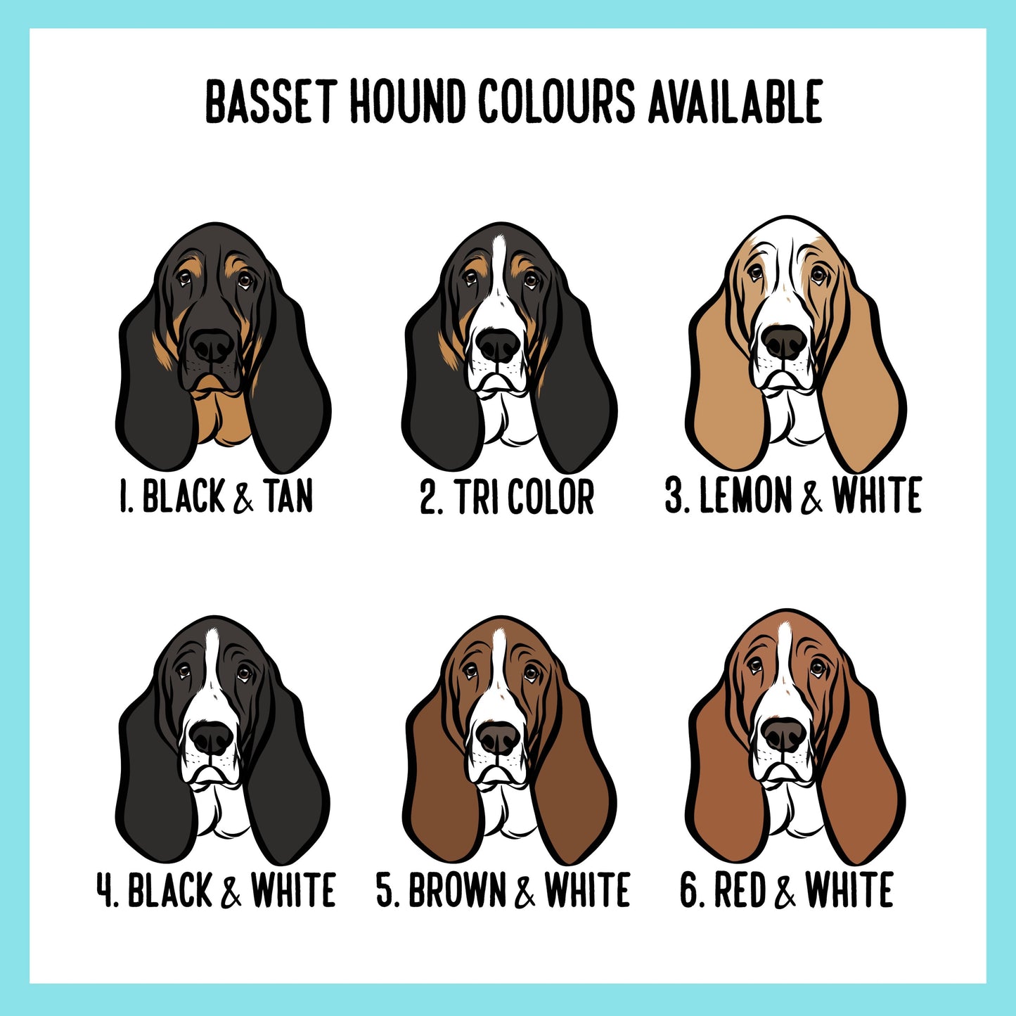 Basset Hound Face Mouse Pad