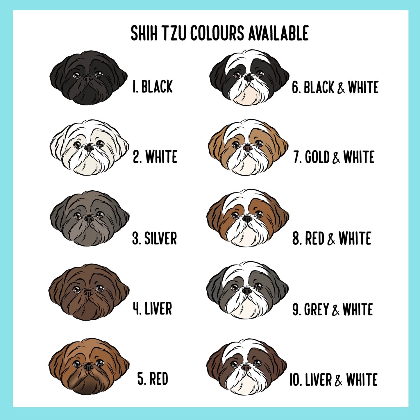 Personalised Shih Tzu Mouse Mat