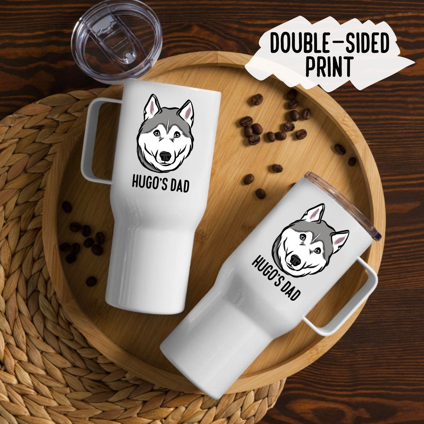 Siberian Husky Travel Mug