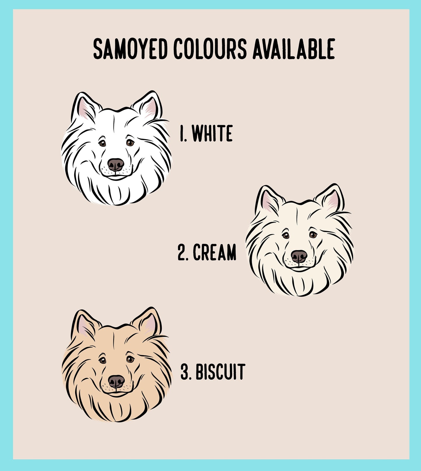 Personalised Samoyed Stickers