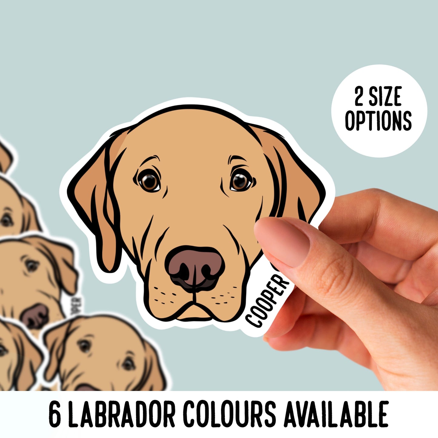 Personalised Labrador Stickers