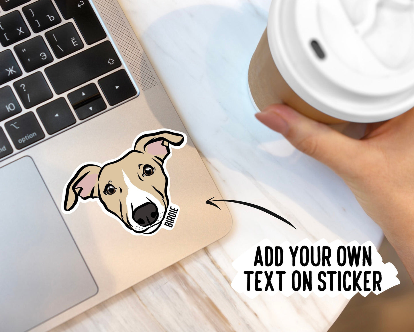 Personalised Whippet Stickers