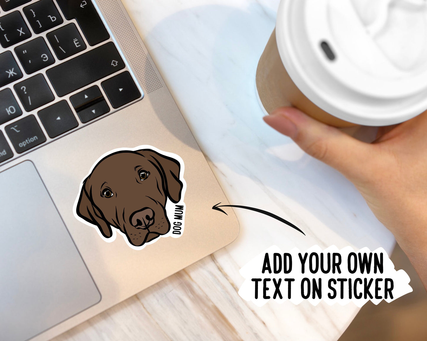 Personalised Labrador Stickers