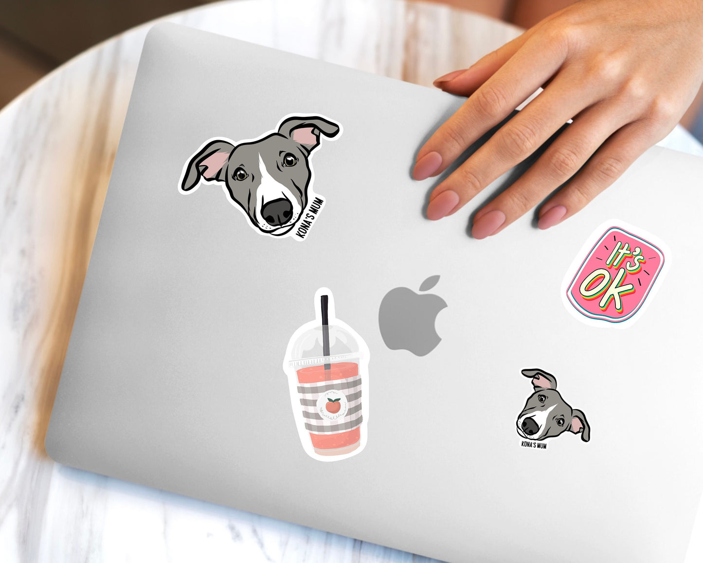 Personalised Whippet Stickers