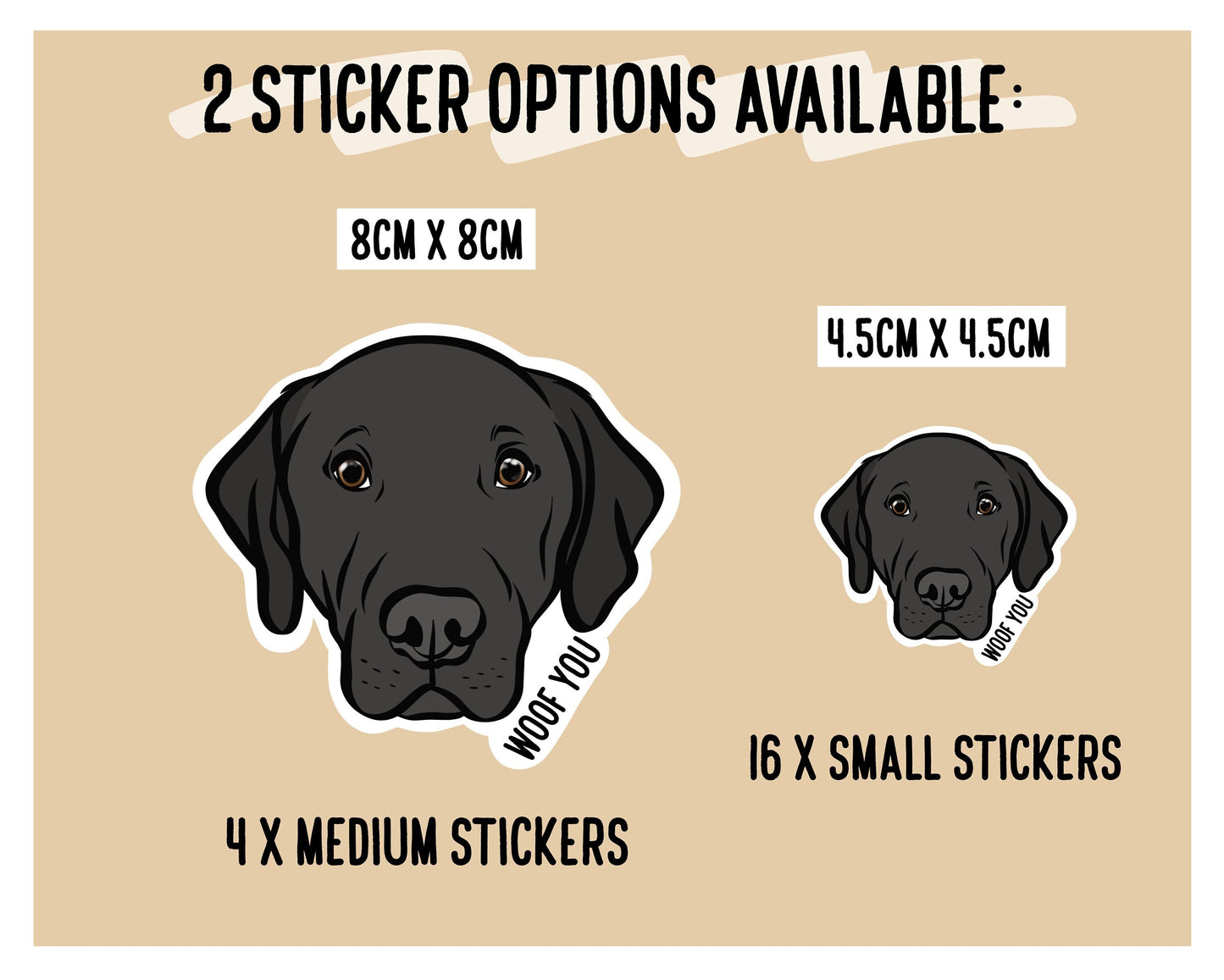 Personalised Labrador Stickers