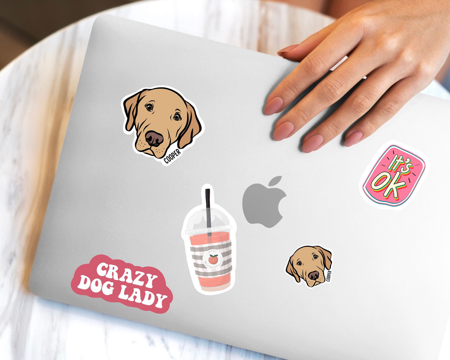 Personalised Labrador Stickers