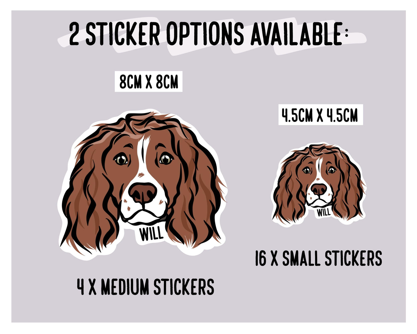 Working Cocker Spaniel Stickers