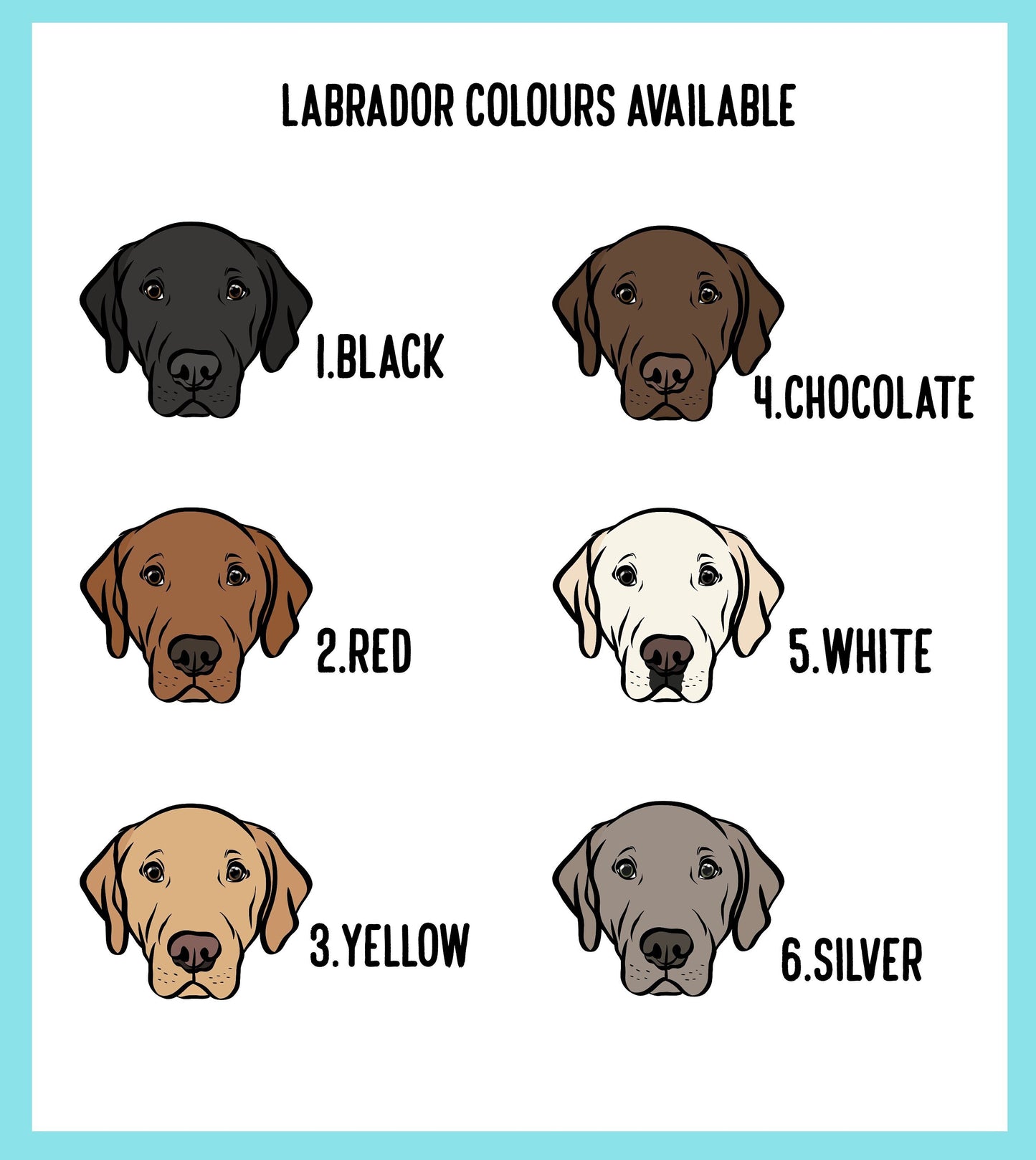 Personalised Labrador Stickers