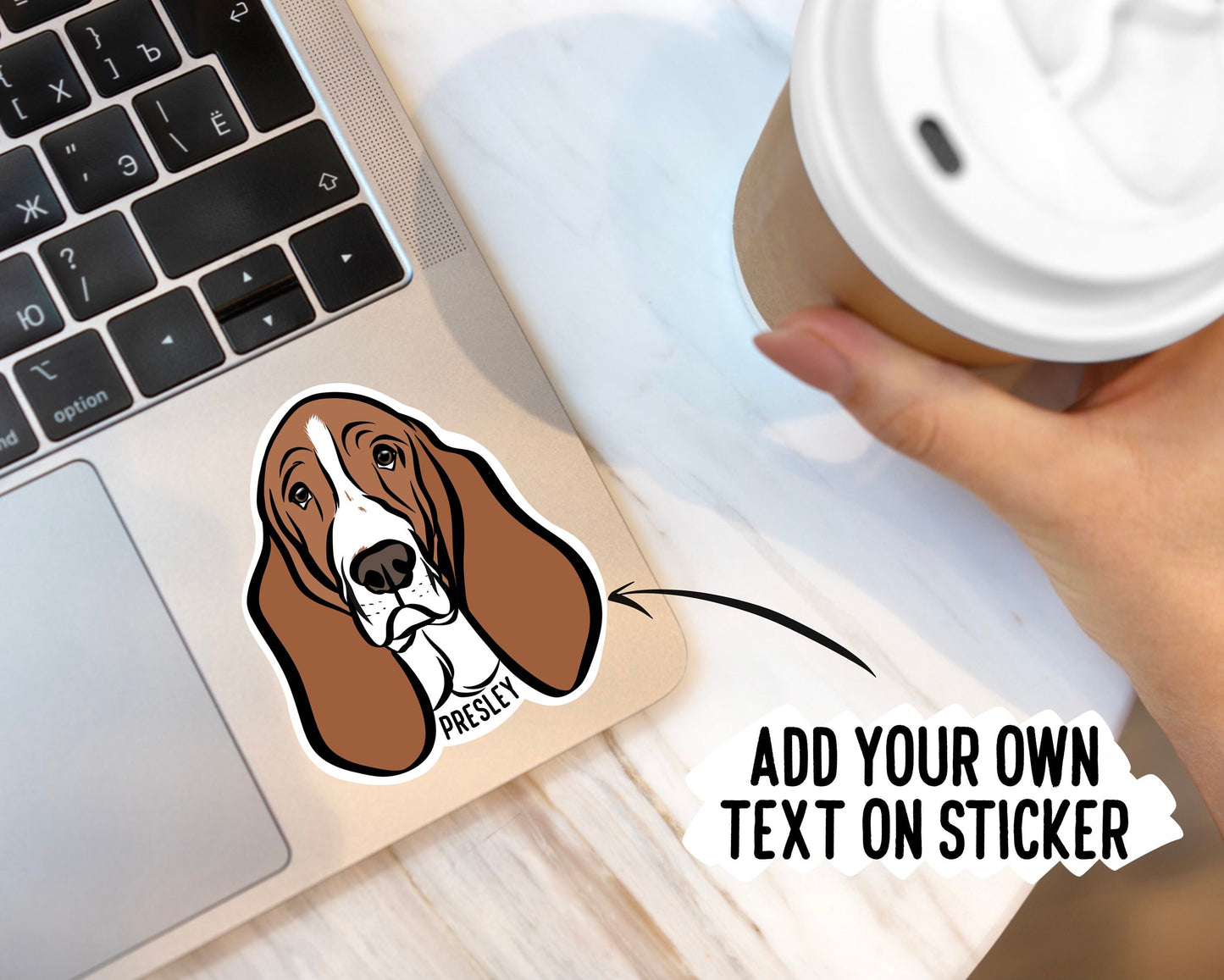 Basset Hound Stickers