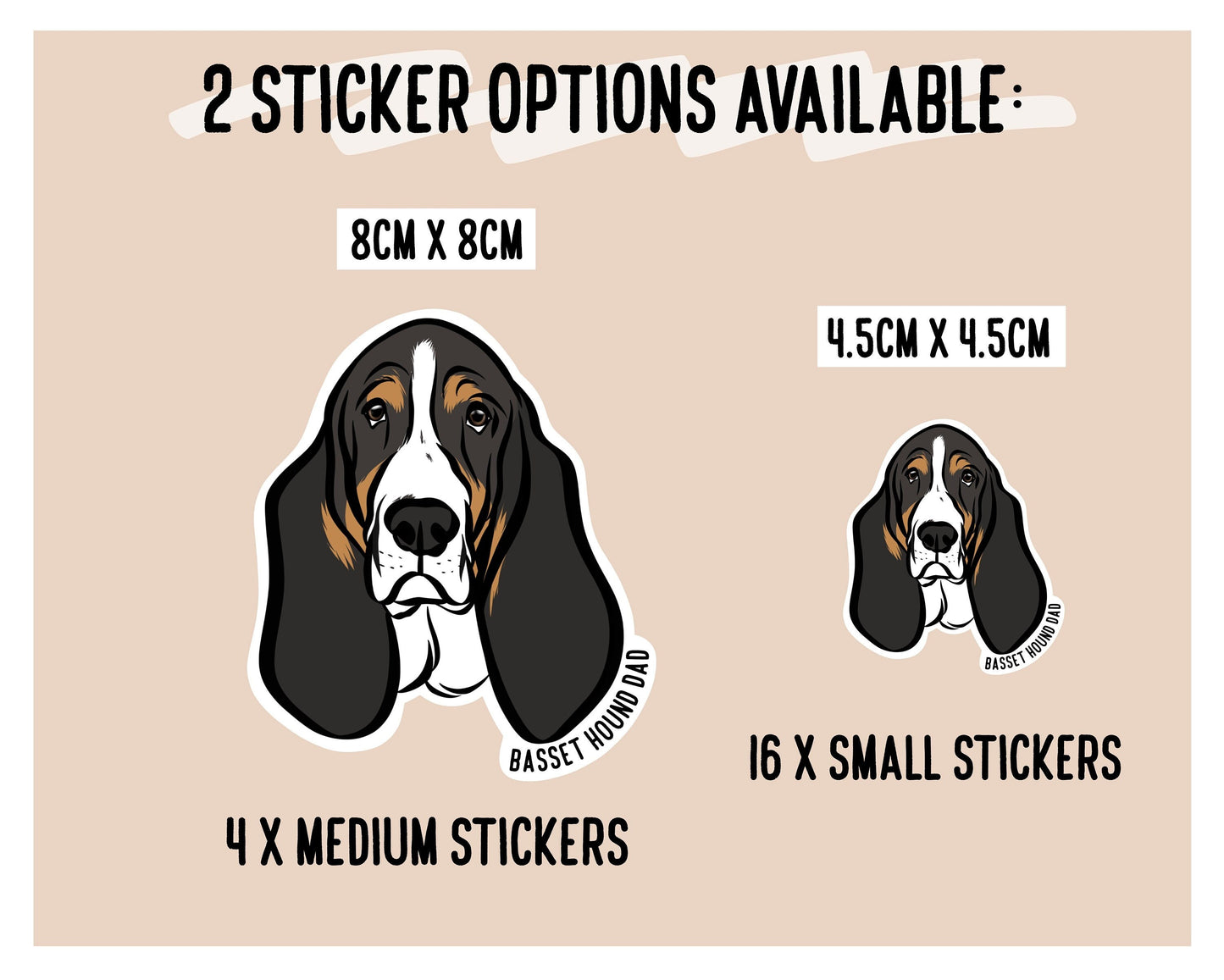 Basset Hound Stickers