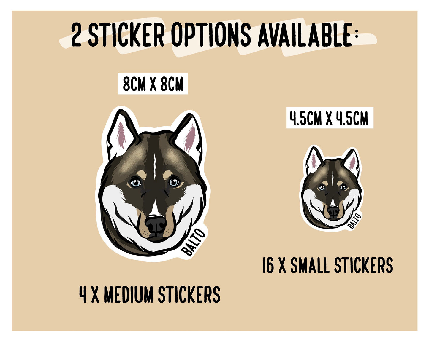 Siberian Husky Stickers