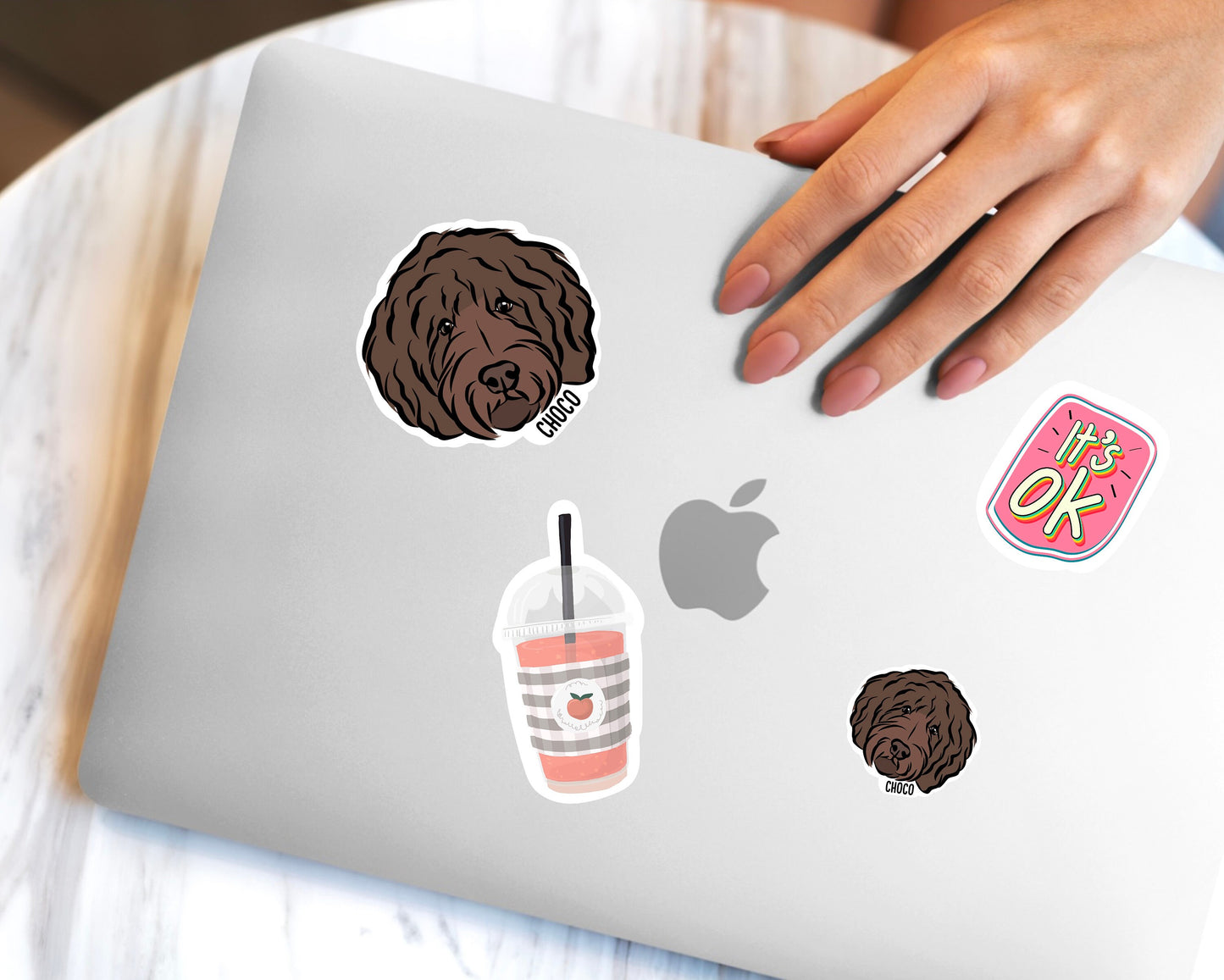 Personalised Goldendoodle Stickers
