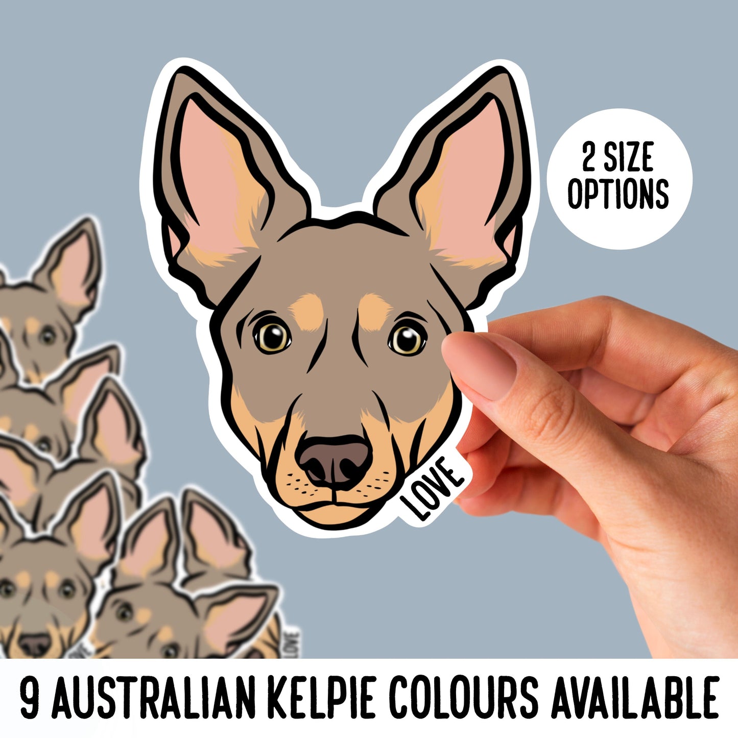Australian Kelpie Stickers