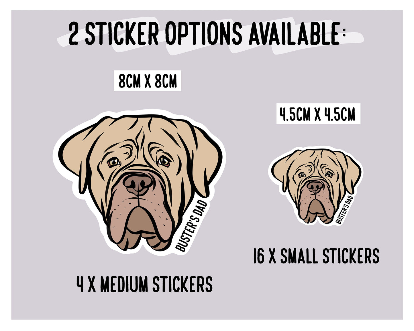 Dogue de Bordeaux Stickers
