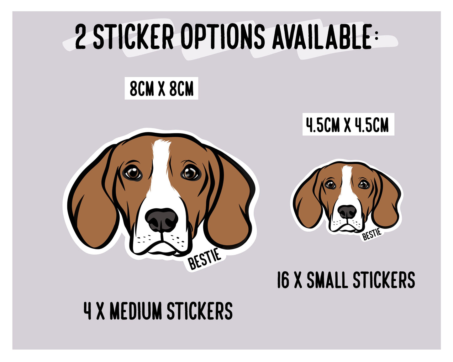English Foxhound Stickers