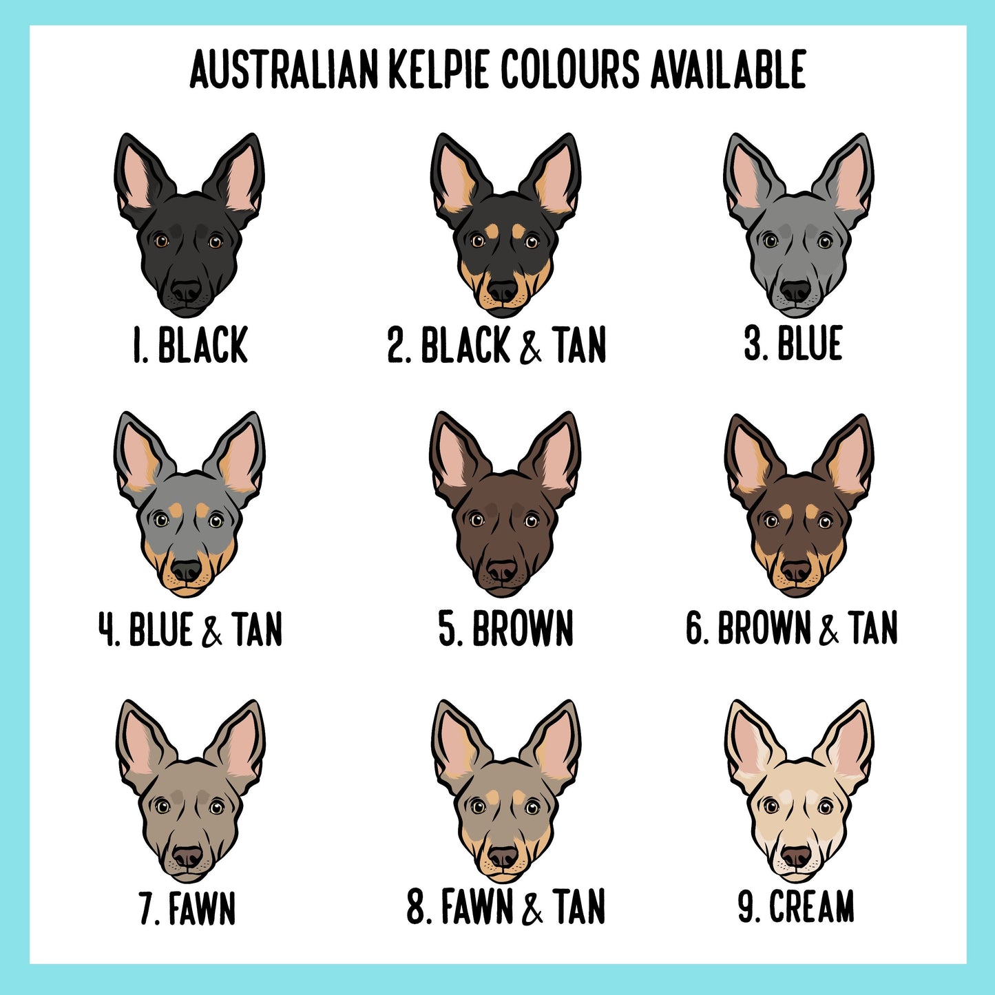 Australian Kelpie Stickers