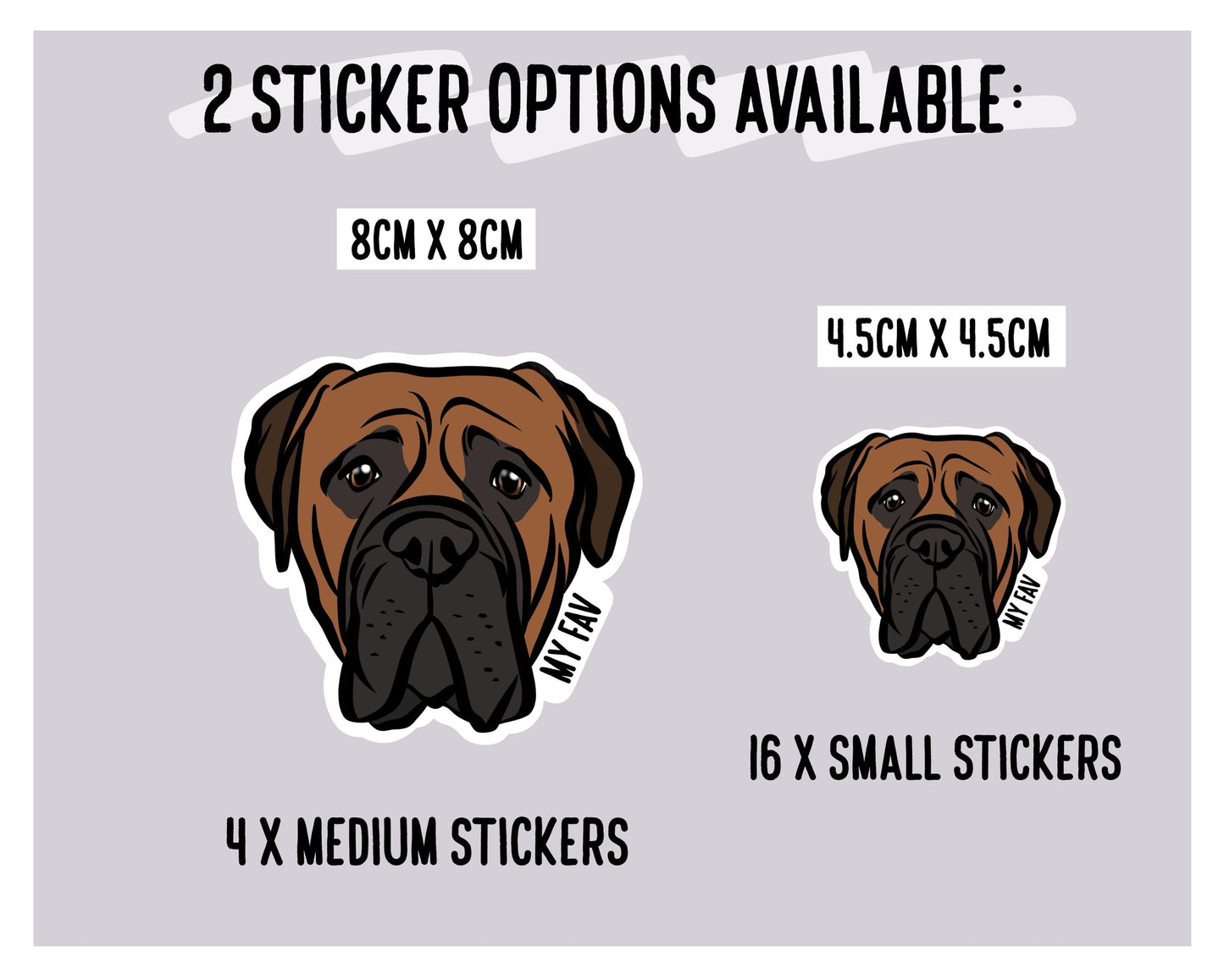 Bullmastiff Stickers
