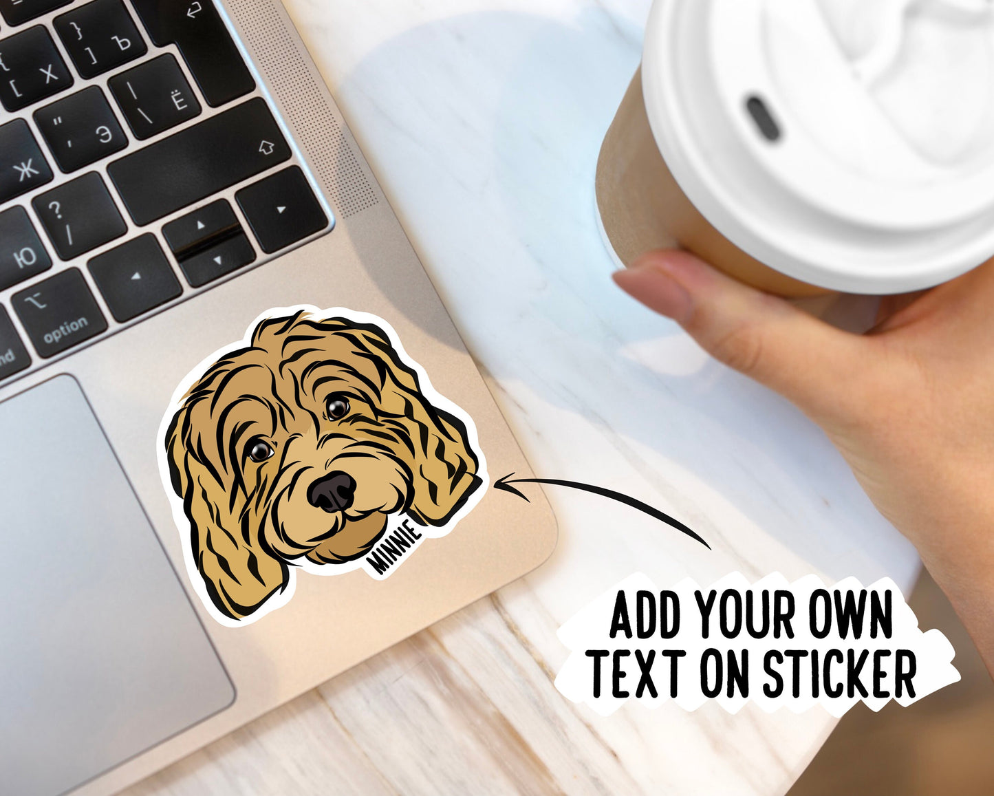 Cavapoo Face Stickers