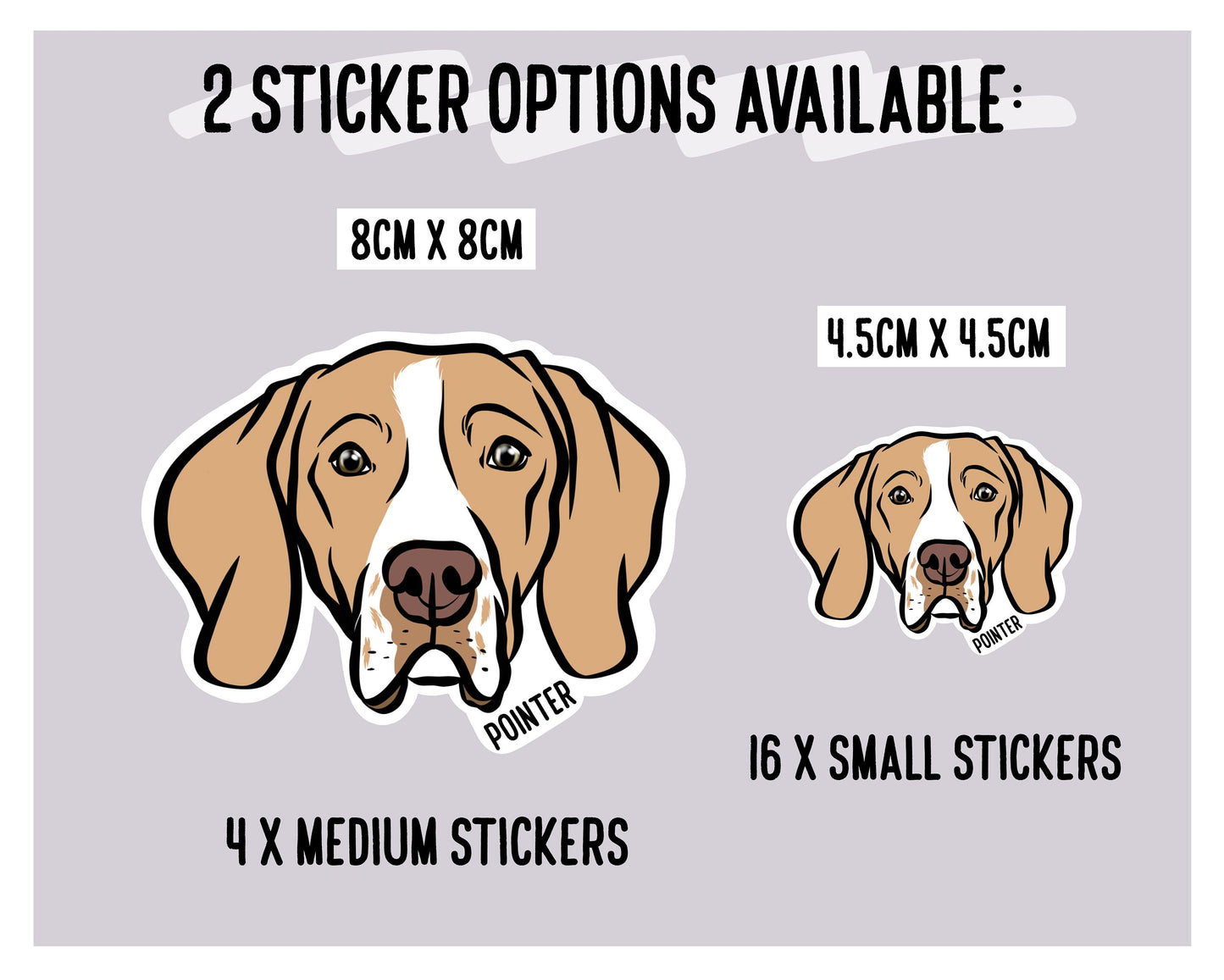 English Pointer Stickers