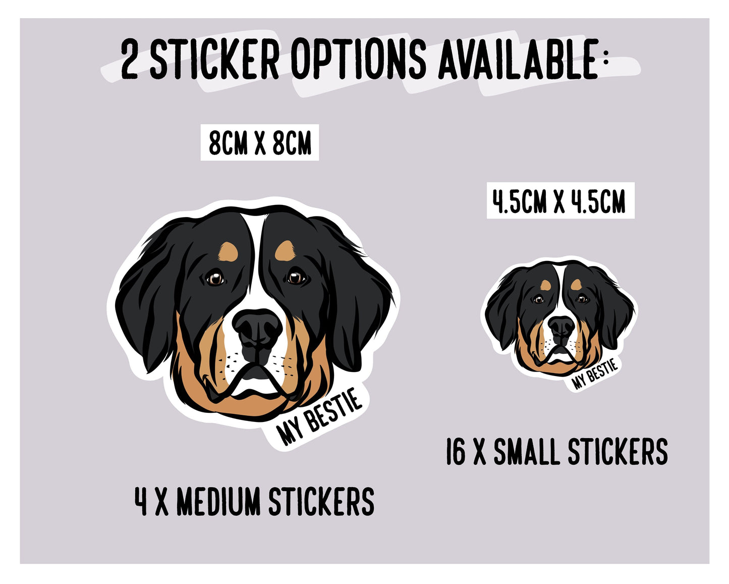 Bernese Mountain Dog Stickers