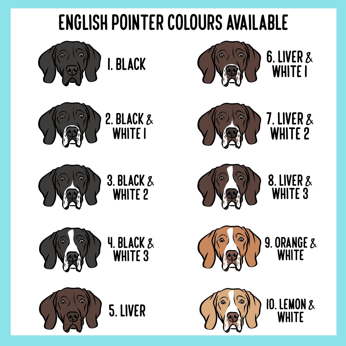 English Pointer Stickers