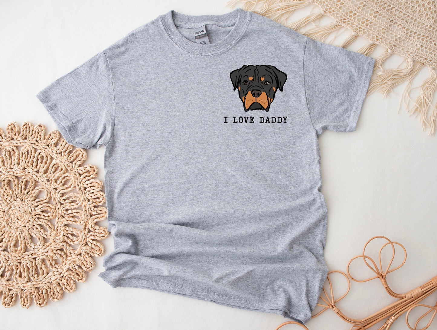 Rottweiler Dog Print T-Shirt