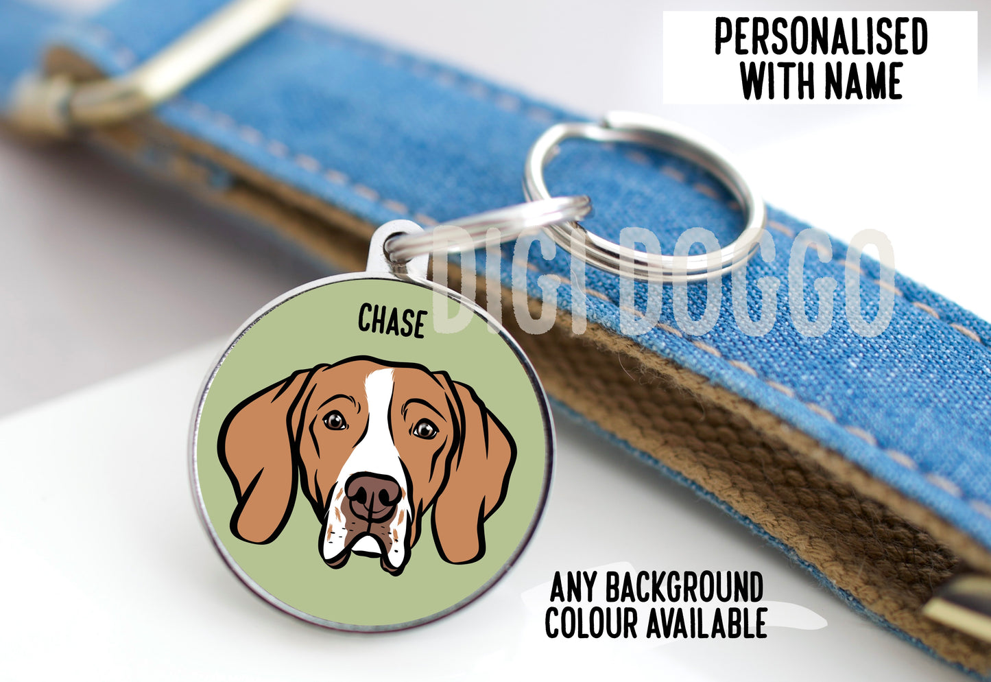 English Pointer ID Tag