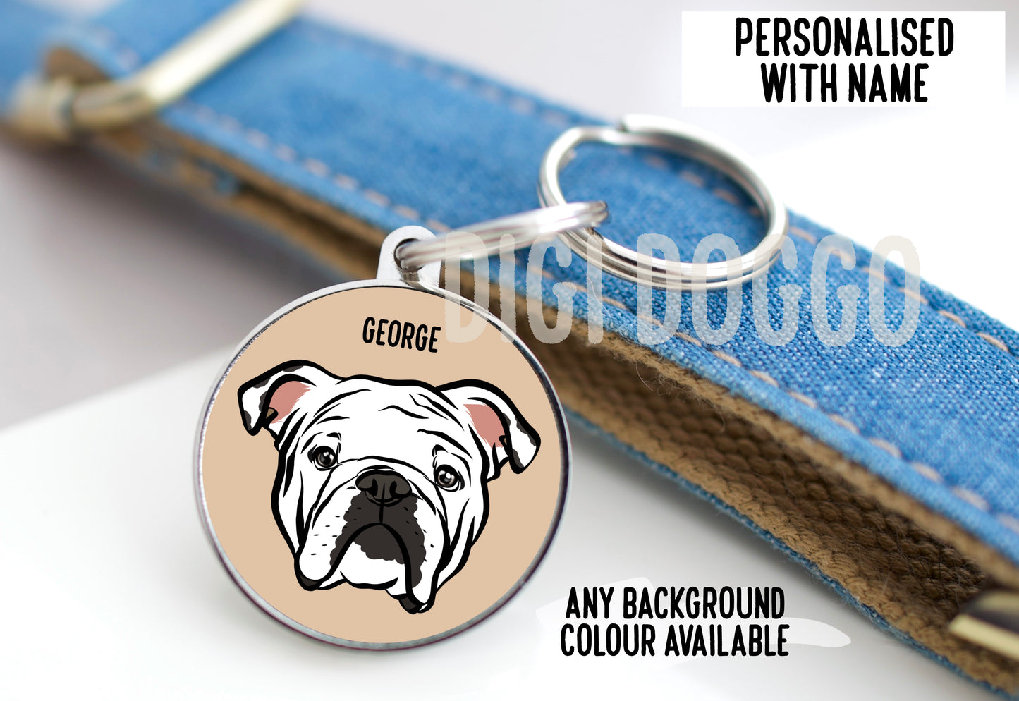 English Bulldog ID Tag