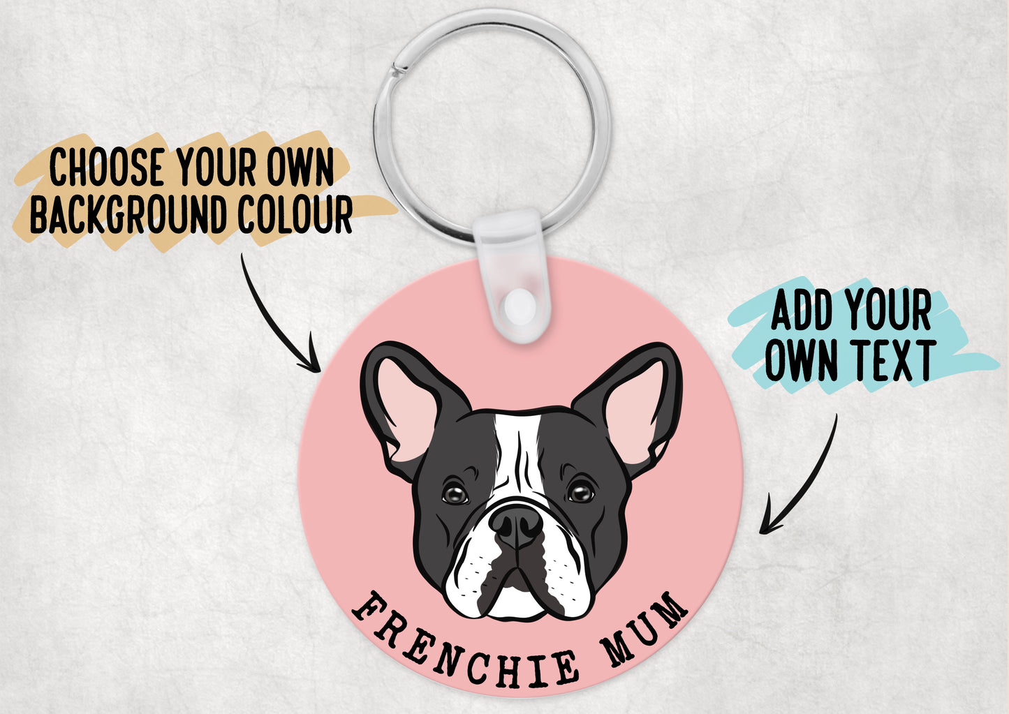 French Bulldog Keyring