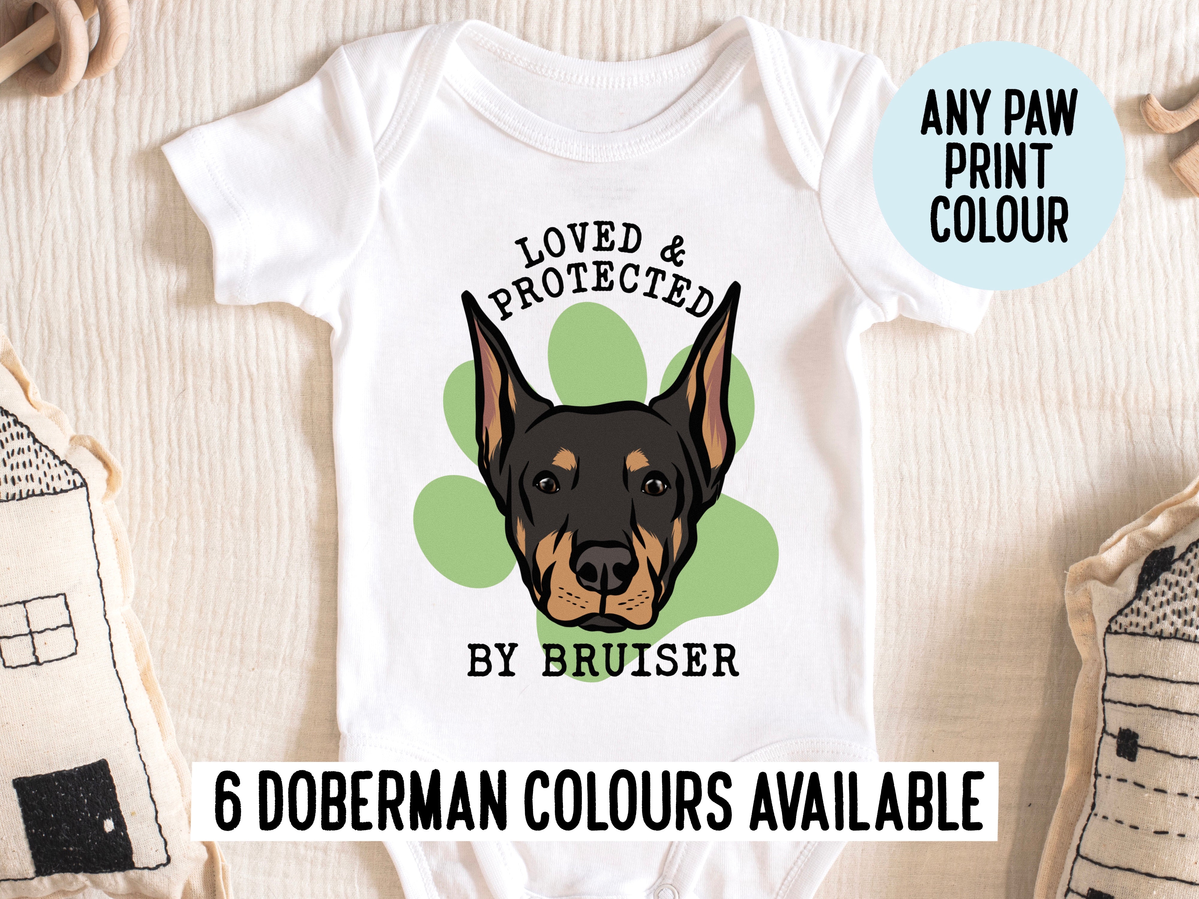 Doberman onesie hot sale