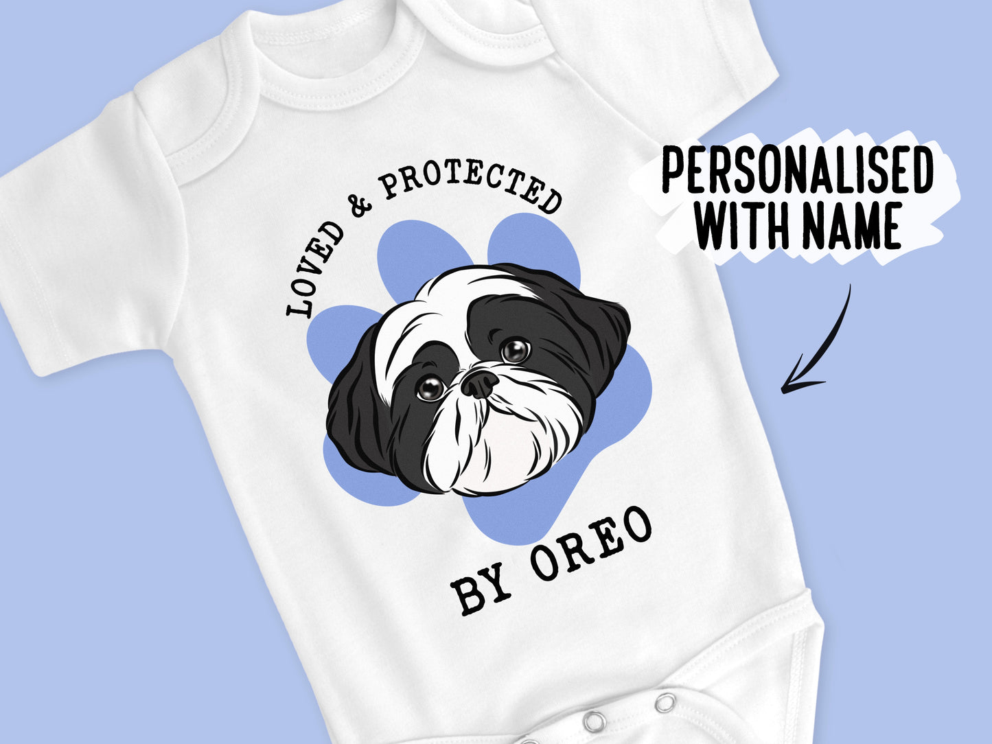 Shih Tzu Baby Onesie