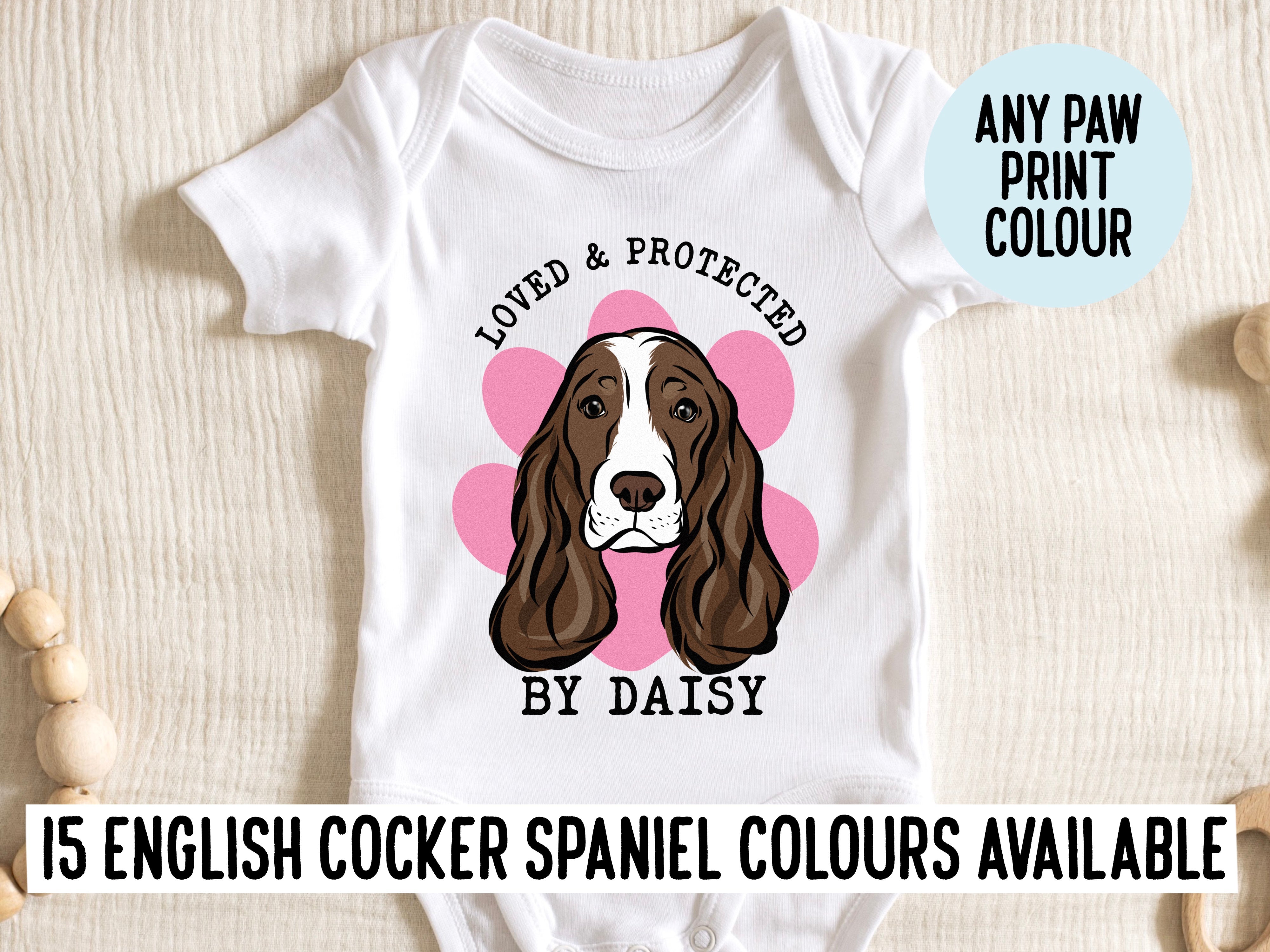 Cocker spaniel shop baby clothes