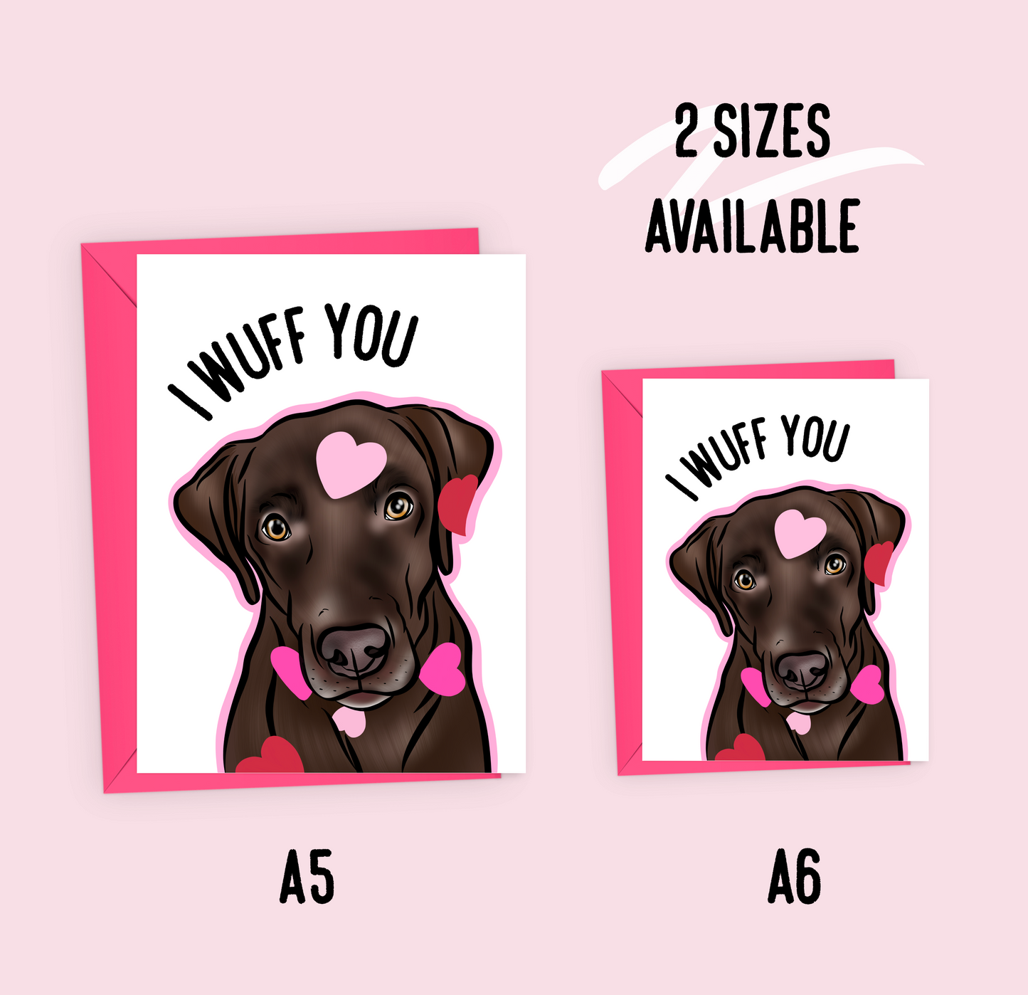 Chocolate Lab Card