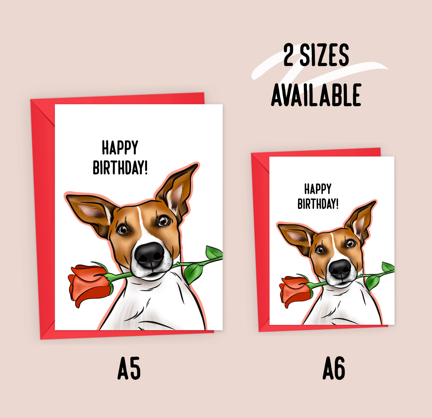 Jack Russell Terrier Birthday Card