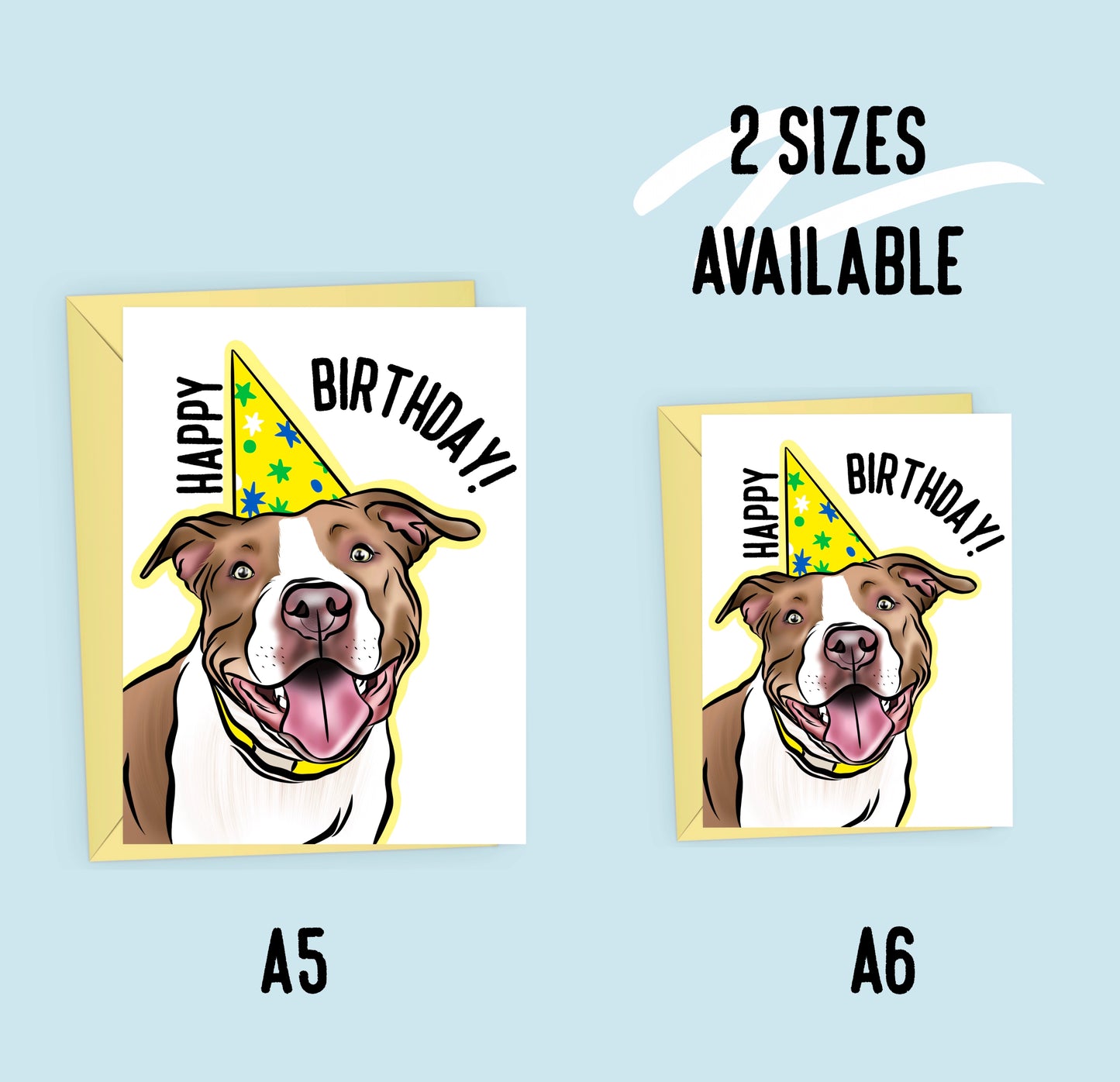 Pitbull Birthday Card