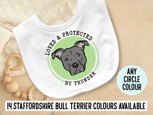 Staffordshire Bull Terrier Baby Bib