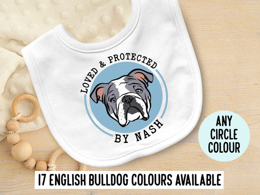 English Bulldog Baby Bib