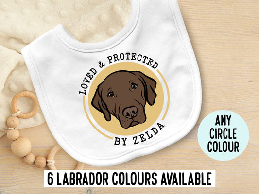 Labrador Face Baby Bib