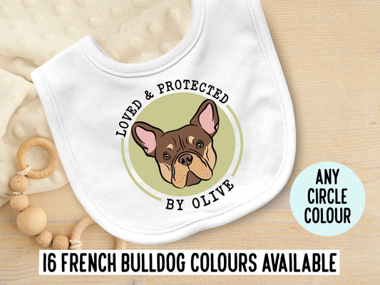 French Bulldog Baby Bib