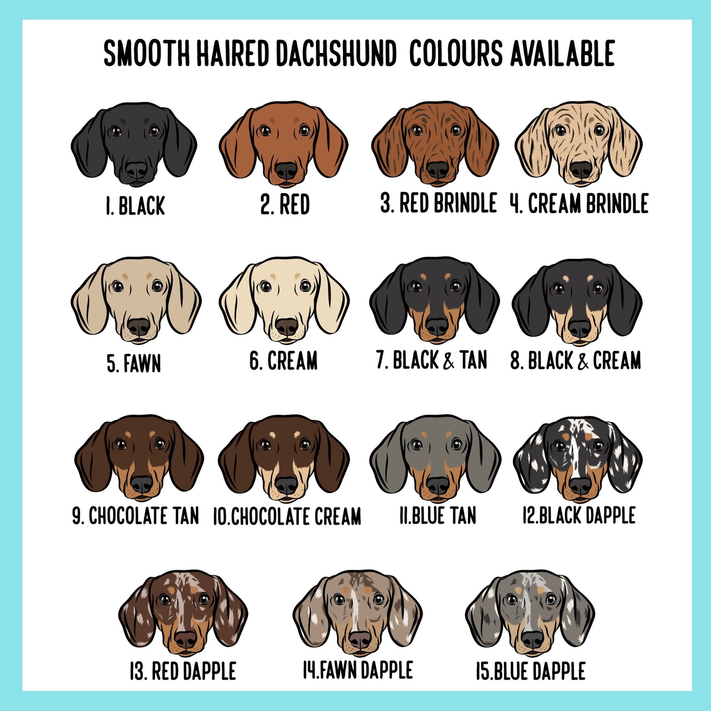 Dachshund Christmas Card/ Personalised Sausage Dog Merry Christmas Greeting Card/ Custom Dog Portrait Folded Card/ Cute Dachshund Owner Card