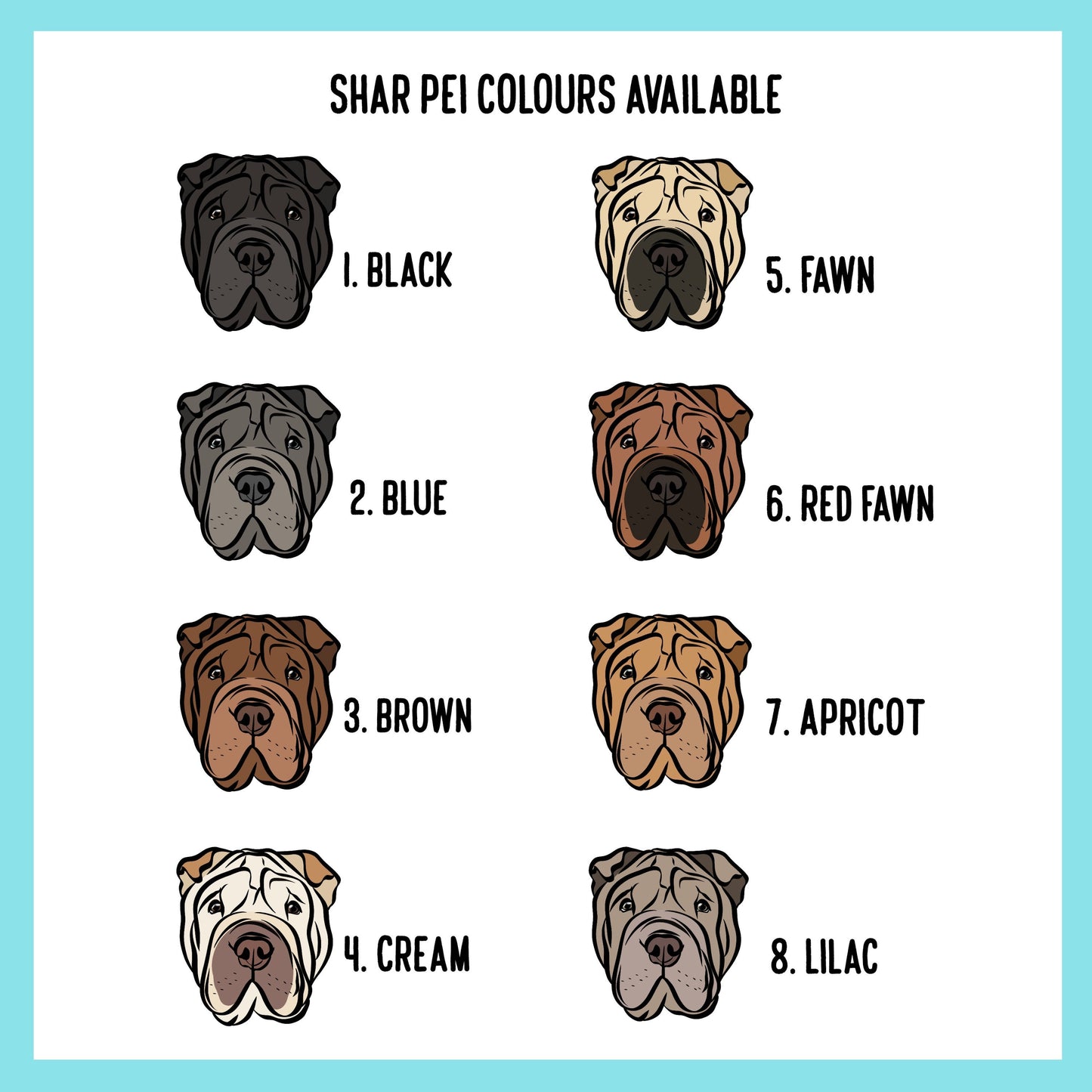 Shar Pei Merry Christmas Card/ Personalised Shar Pei Greeting Card/ Festive Dog Celebration Card/ Custom Shar Pei Owner Name Greeting Card