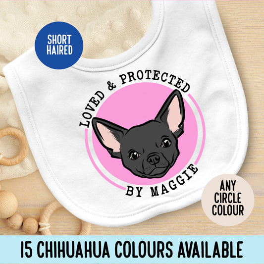 Chihuahua Face Baby Bib