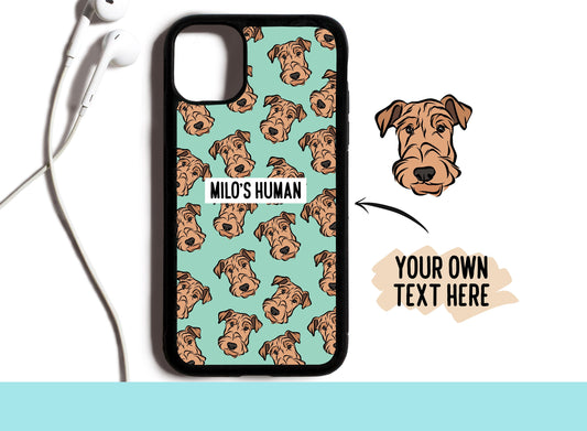 Airedale Terrier Phone Case/ Custom Dog Breed Phone Case/ Personalised Airedale Portrait iPhone Case/ Unique Dog Lover Case/Memorial Gift