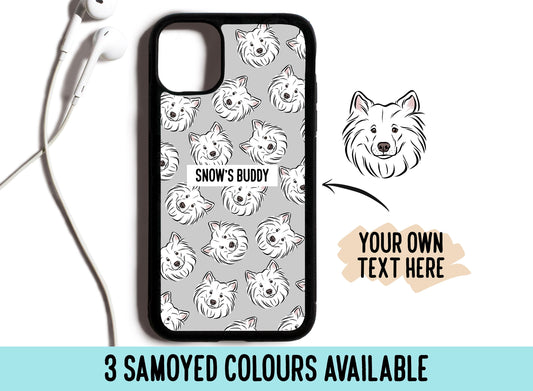 Samoyed Dog Face Phone Case/ Personalised Dog Breed Phone Case/ Customised Samoyed Dog Portrait Phone Case/ Adorable Dog Phone Accessory
