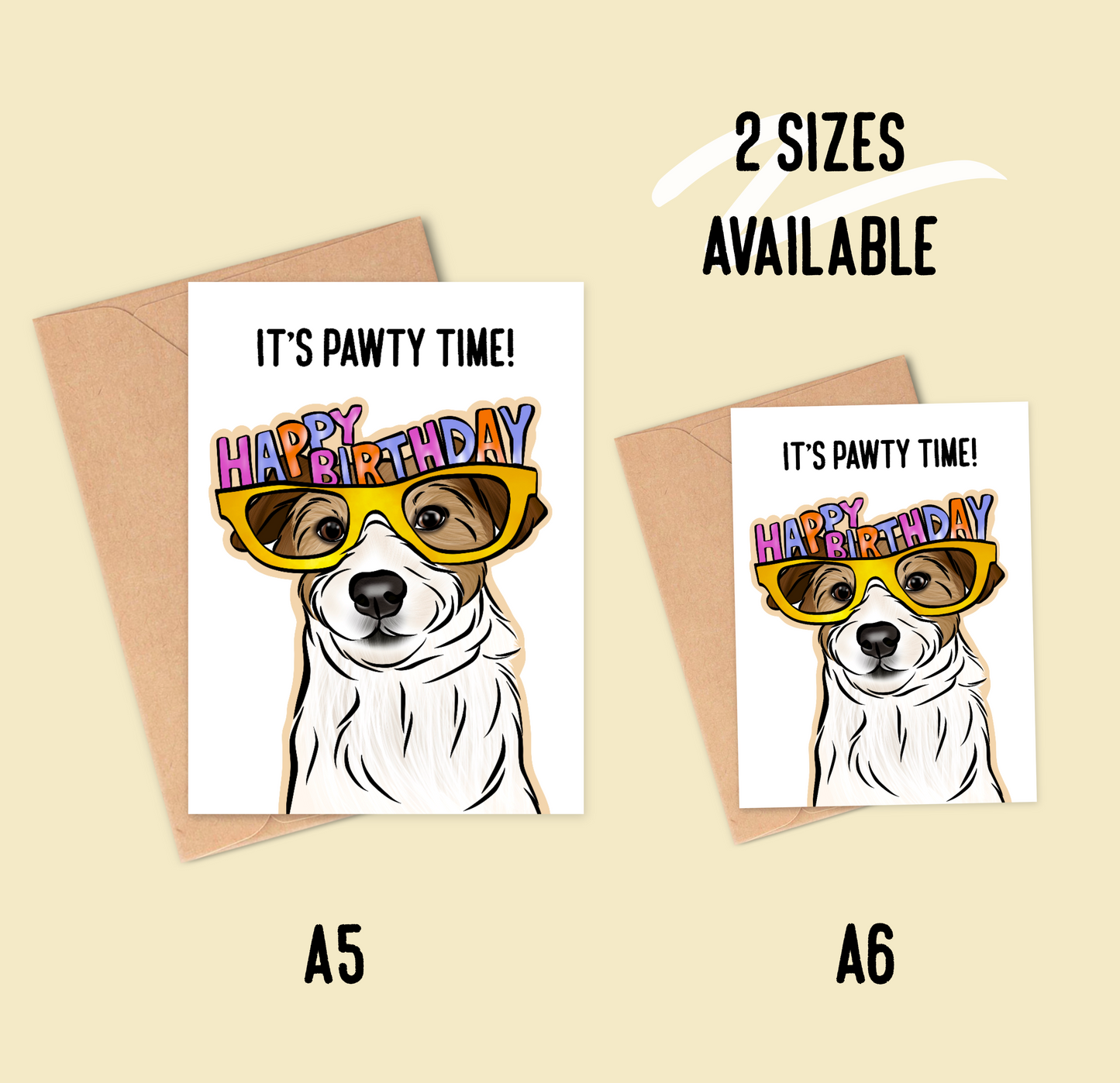 Jack Russell Terrier Birthday Card