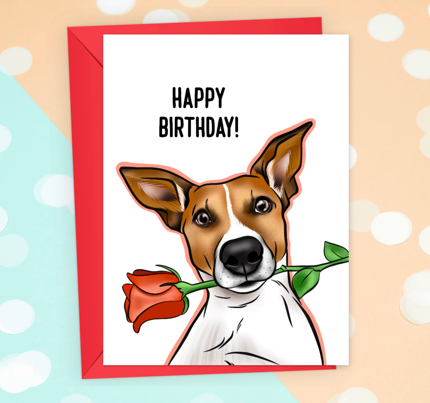 Jack Russell Terrier Birthday Card