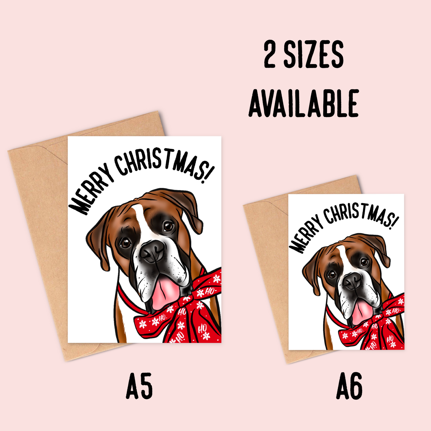 Boxer Christmas Card