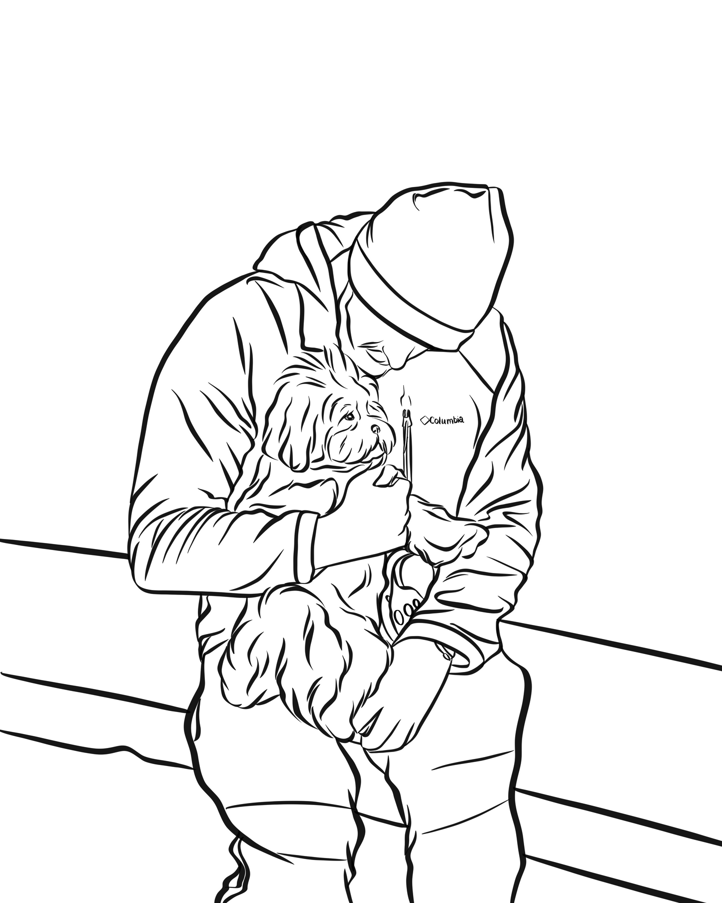 Outline Pet & Human Portrait