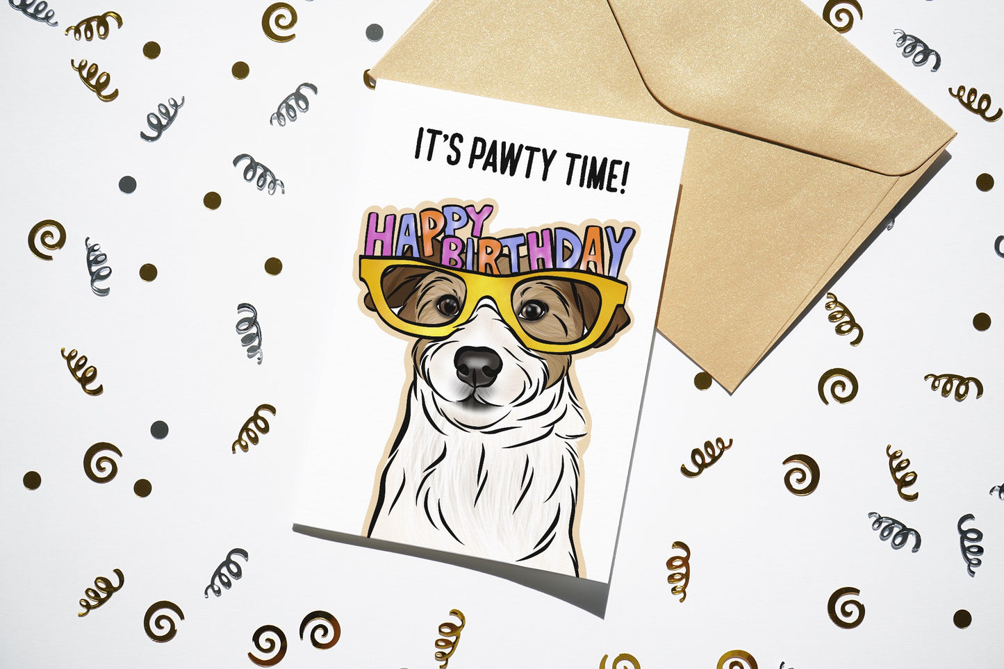 Jack Russell Terrier Birthday Card