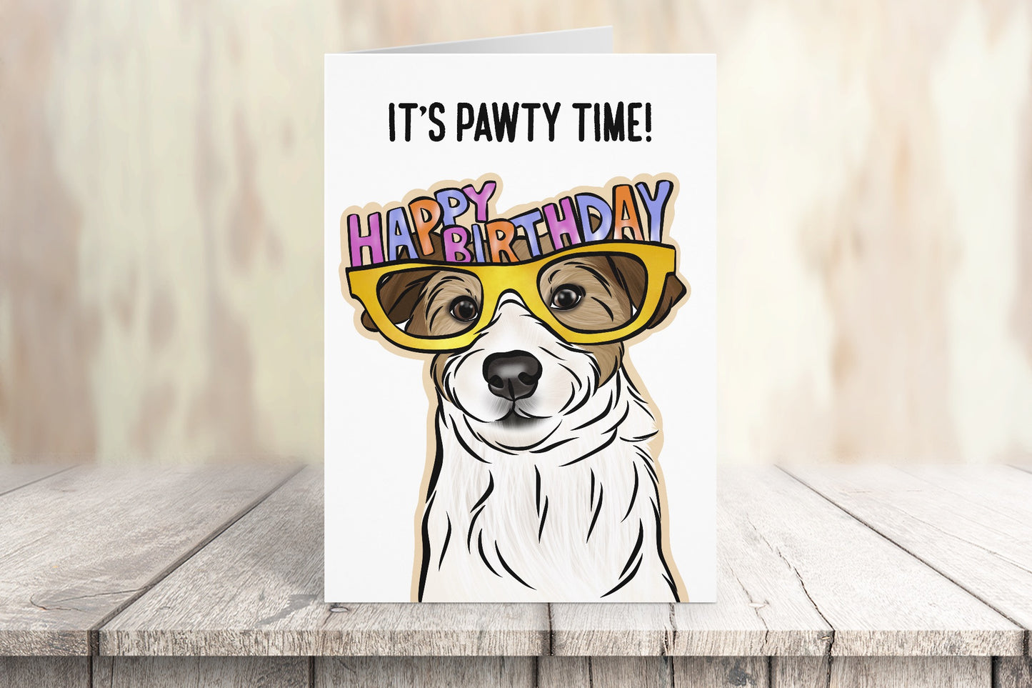 Jack Russell Terrier Birthday Card
